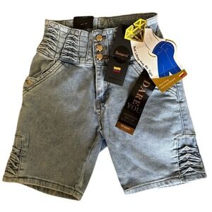 Women's Benava Colombian Butt Lifting Jean Shorts Sz 3‎